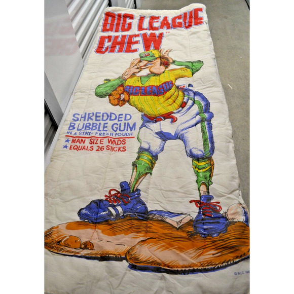 Vintage Big League Chew Gum Sleeping Bag 1982 Promo - Picture 1 of 11